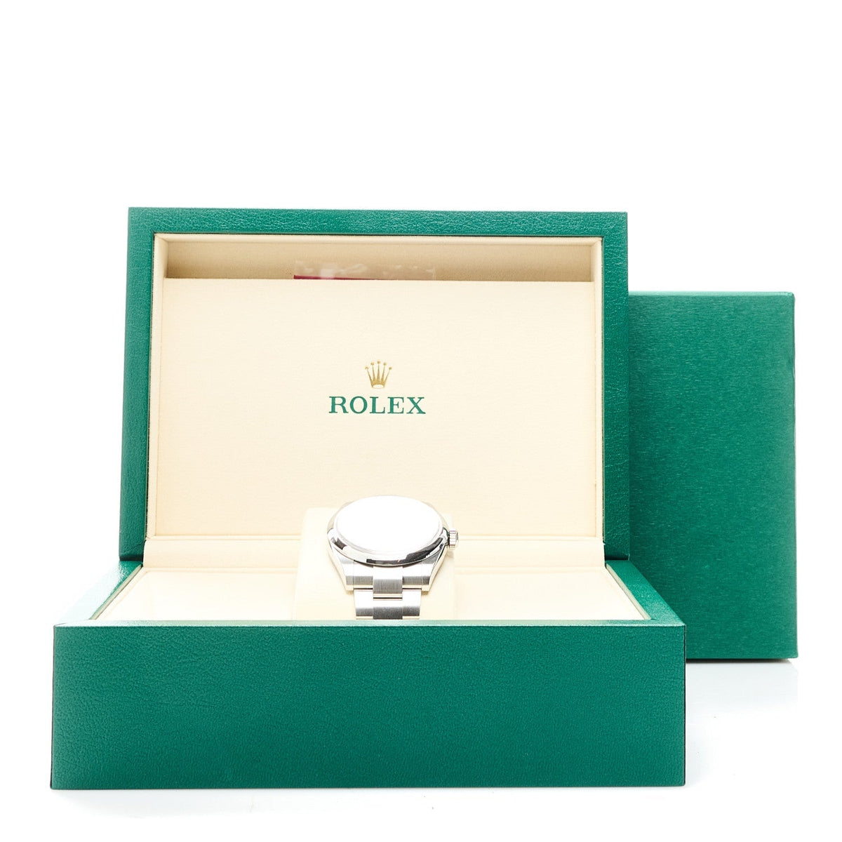 Rolex Stainless Steel 41mm Oyster Perpetual Watch Green 134300
