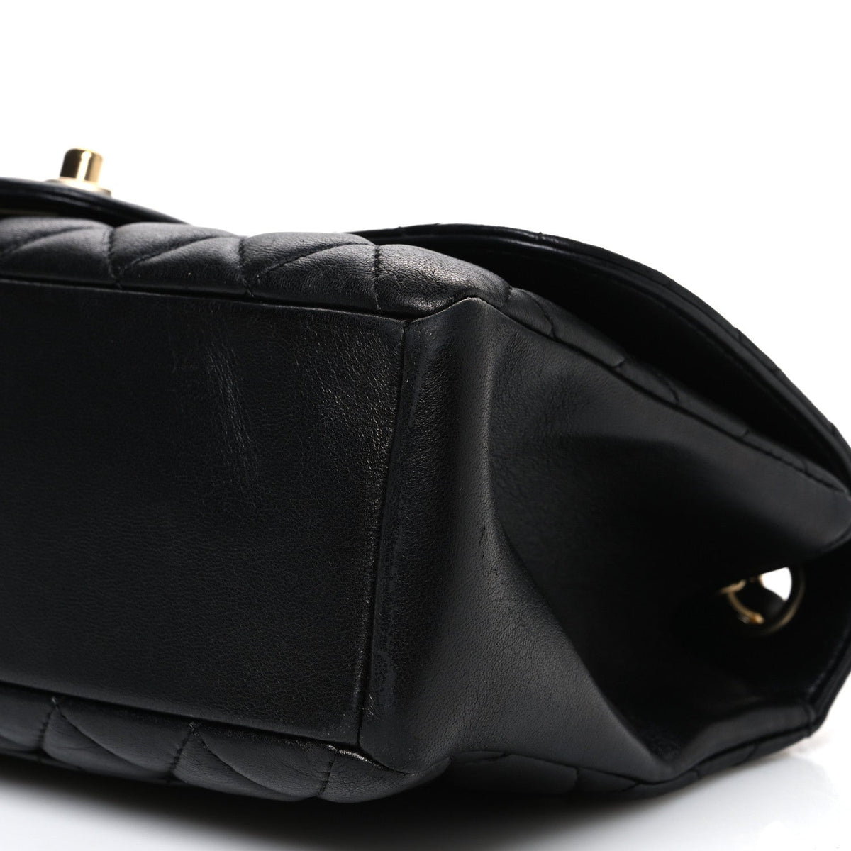 Chanel Lambskin Quilted Medium Mademoiselle Chic Flap Black