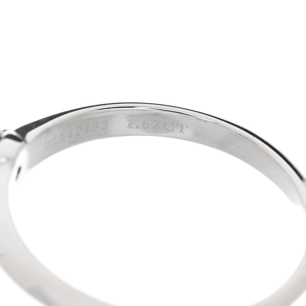 Tiffany Platinum Diamond 1.62ct Solitaire Engagement Ring 54 7