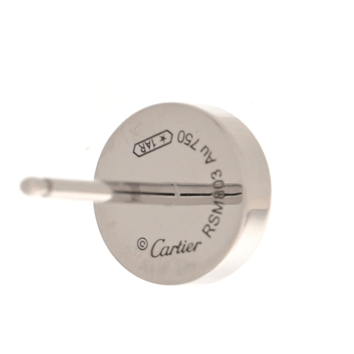 Cartier 18K White Gold LOVE Earrings