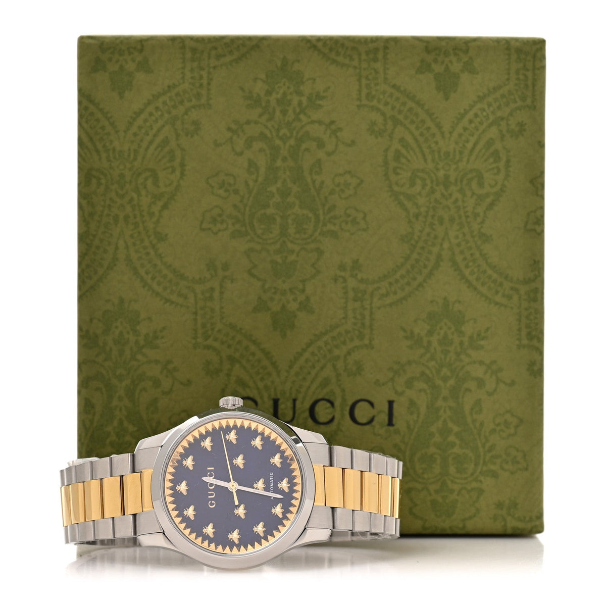 Gucci Stainless Steel 38mm G-Timeless Automatic Watch Blue