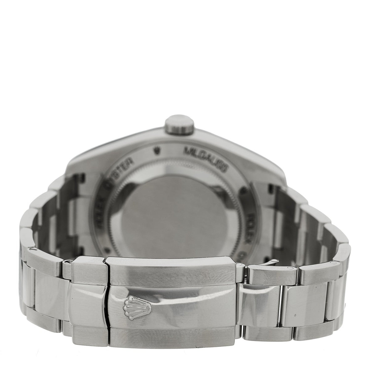 Rolex Stainless Steel 40mm Oyster Perpetual Milgauss Watch White 116400