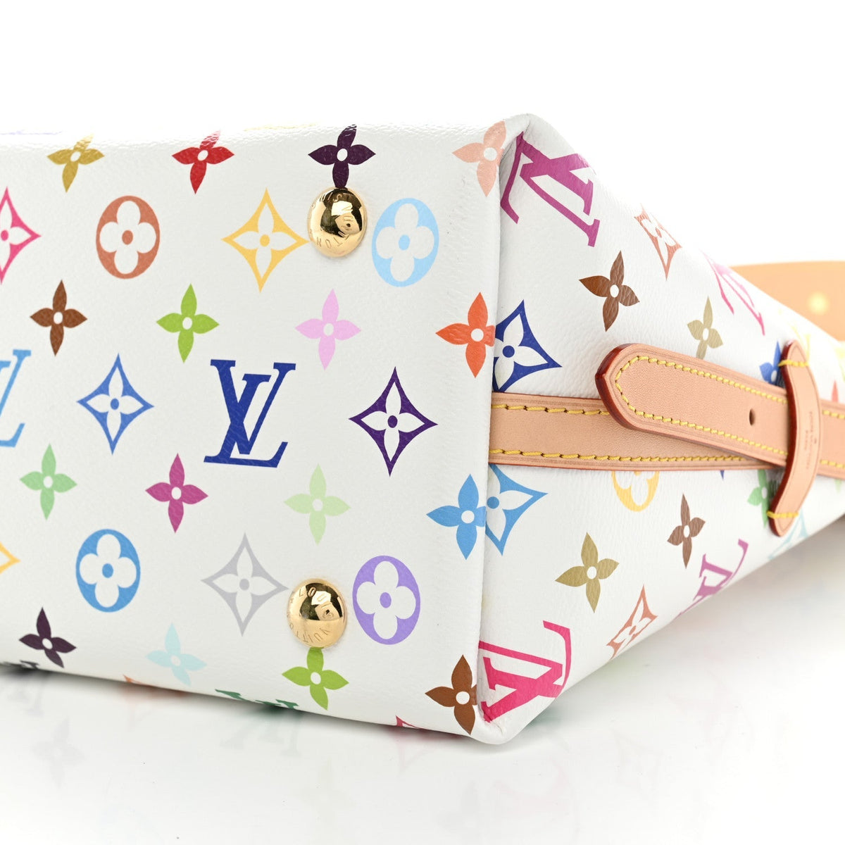 Louis Vuitton LV X TM Monogram Multicolor CarryAll PM Tote Bag White