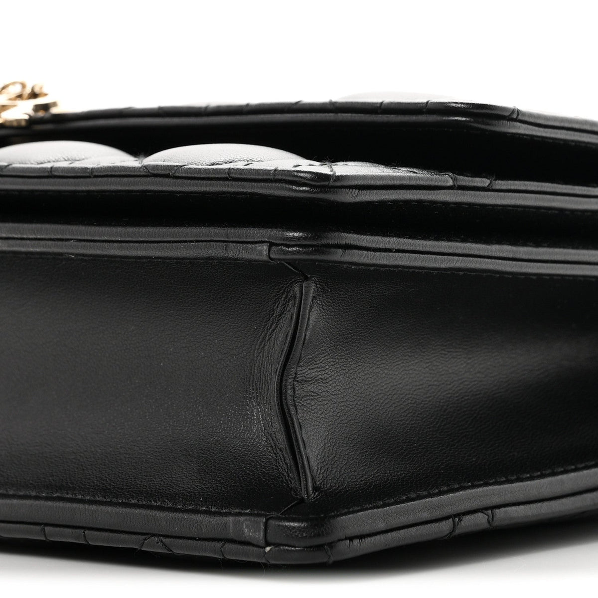 Dior Lambskin Cannage My Dior Top Handle Bag Black
