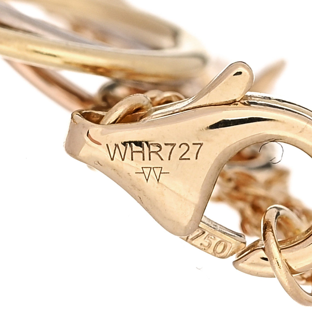 Cartier 18K Tricolor Gold Trinity Bracelet