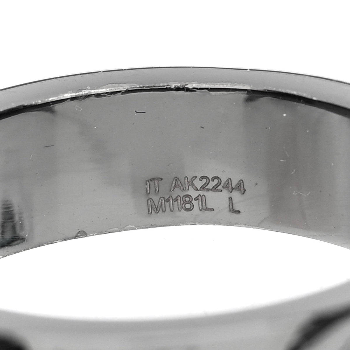 Louis Vuitton LV Mosaic Thin Ring Silver L