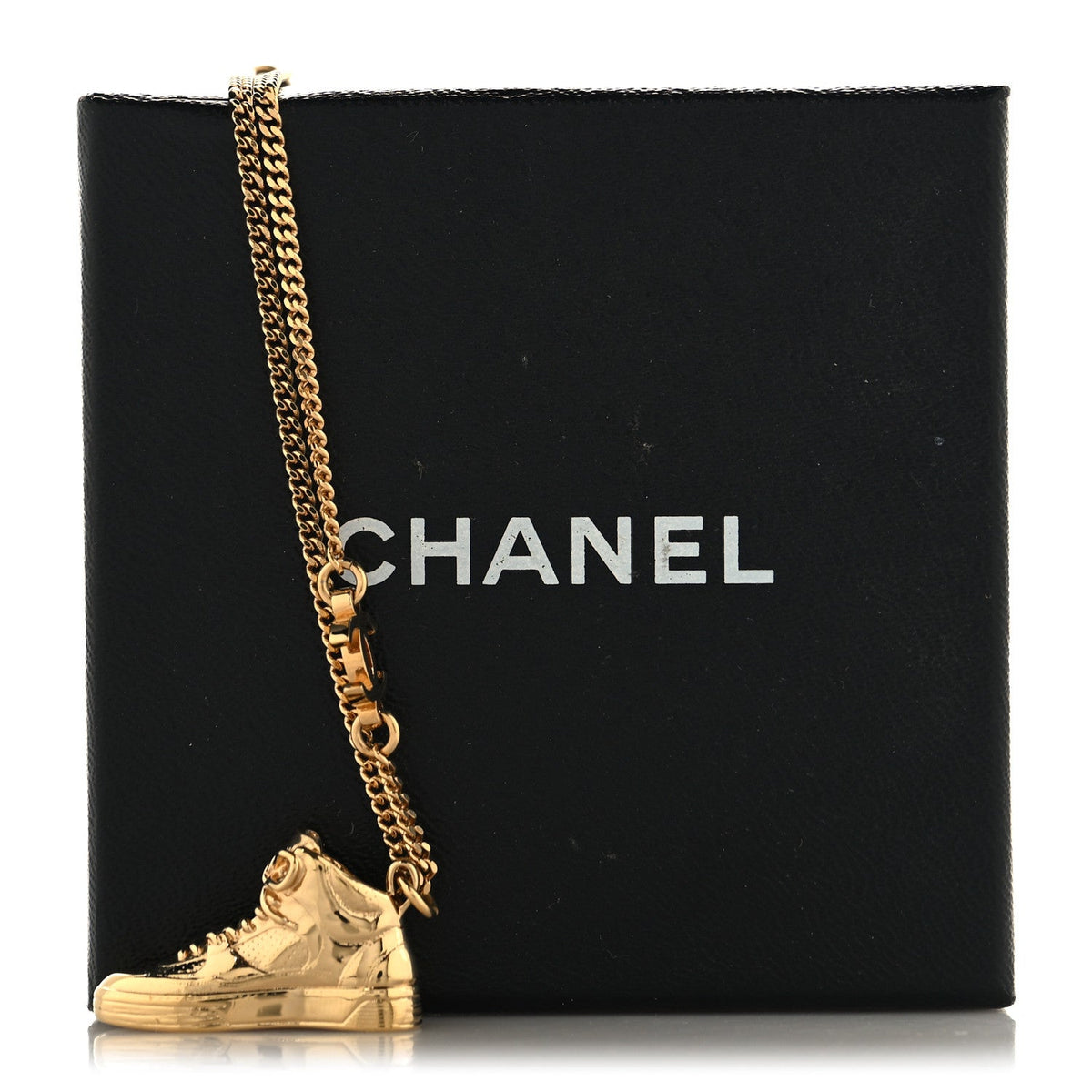 Chanel CC Sneaker Motif Necklace Gold