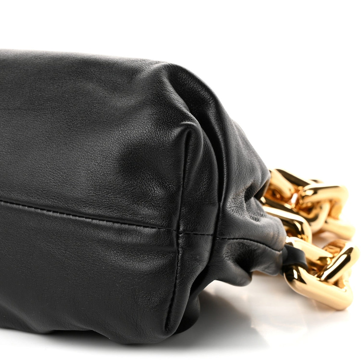 Bottega Veneta Calfskin The Chain Pouch Black