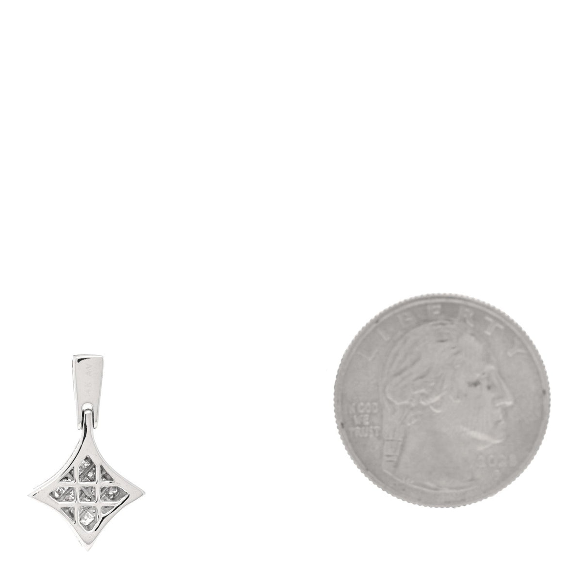 Parker & West by FASHIONPHILE14K White Gold Diamond .32ctw Princess Cut Star Pendant