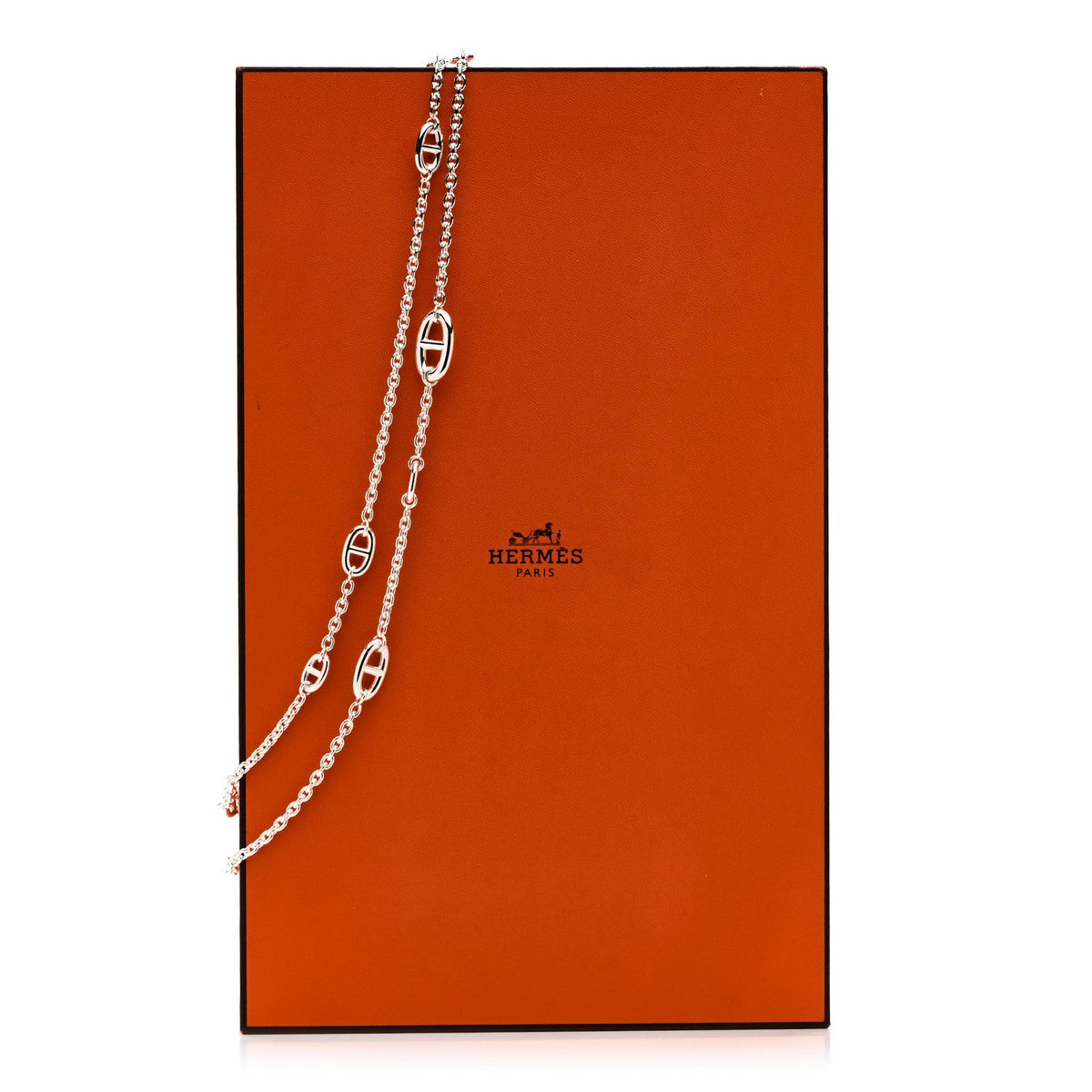 Hermes Sterling Silver Farandole Necklace 160