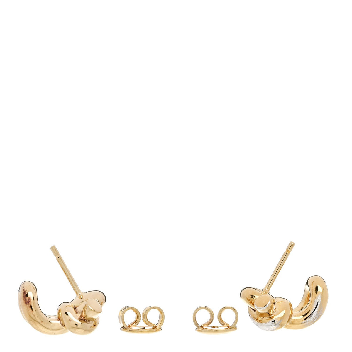 Bottega VenetaSterling Silver Knot Earrings Gold