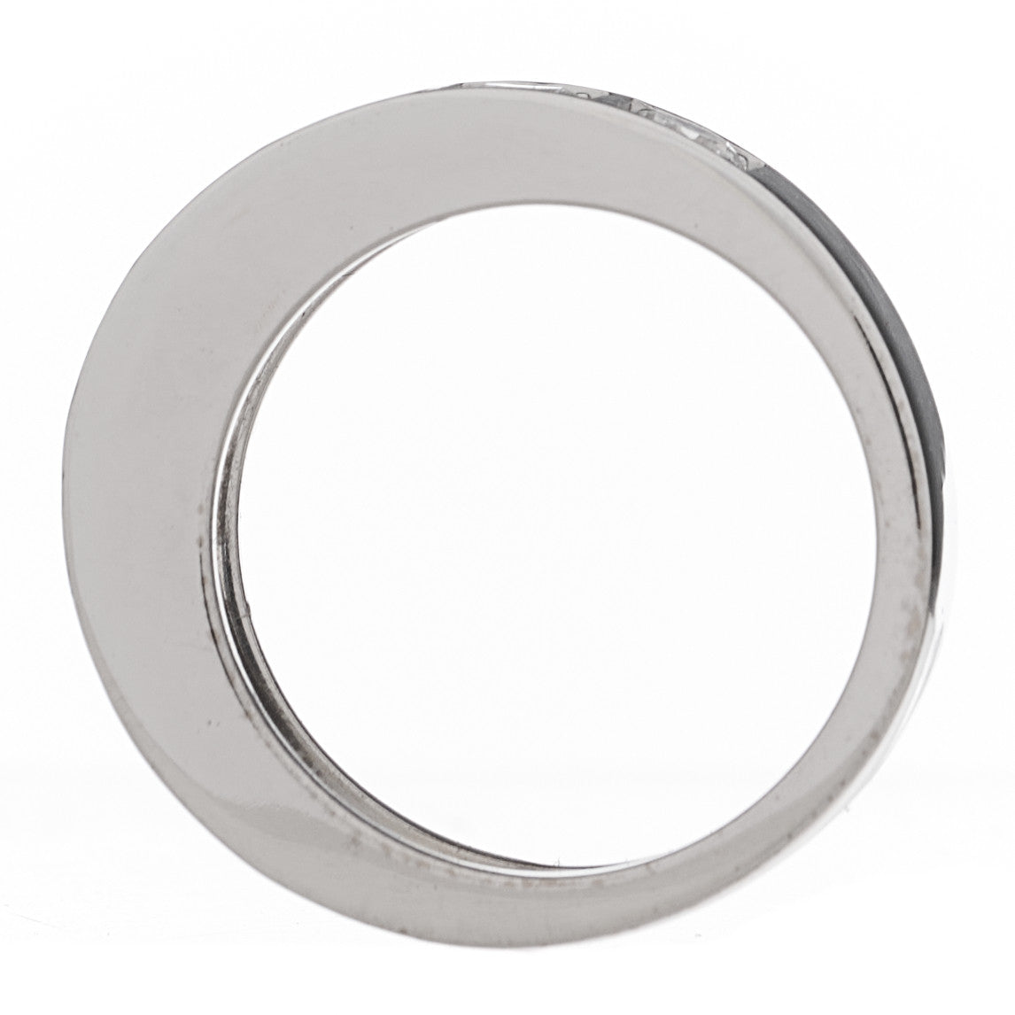Cartier 18K White Gold Diamond Tectonic Band Ring