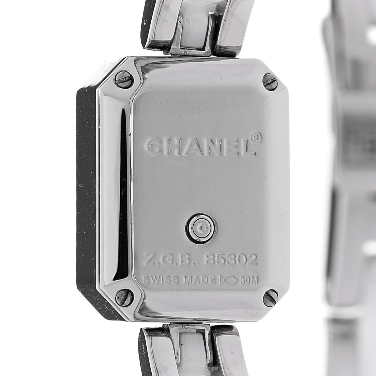 Chanel Stainless Steel Ceramic 15mm Chain Premiere Quartz Watch White