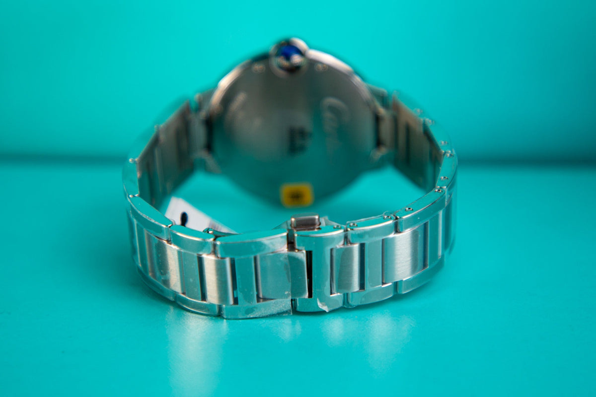 Cartier Ballon Bleu 40 mm Steel Blue Dial Bracelet WSBB0061