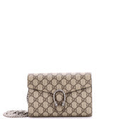 Dionysus Chain Wallet GG Coated Canvas Small