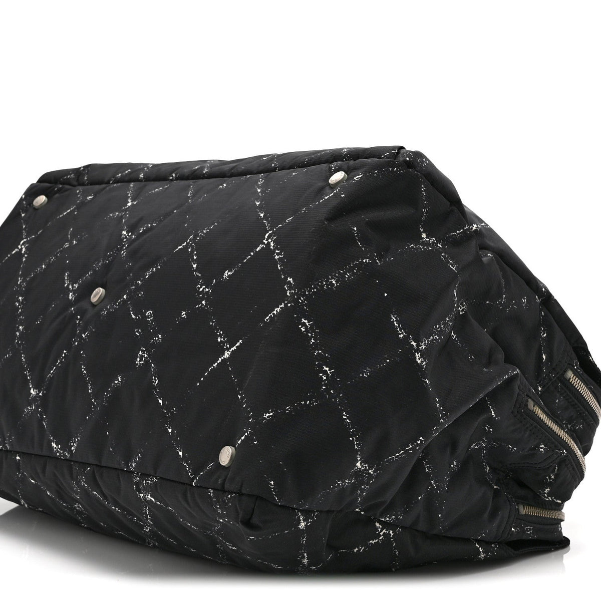 Chanel Nylon Travel Duffel Bag Black