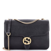 Interlocking Shoulder Bag Leather Medium