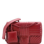 Chain Flap Shoulder Bag Diagramme Quilted Leather Large
