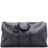 Keepall Bandouliere Bag Monogram Eclipse Canvas 55