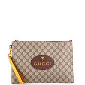 Neo Vintage Wristlet Pouch GG Coated Canvas