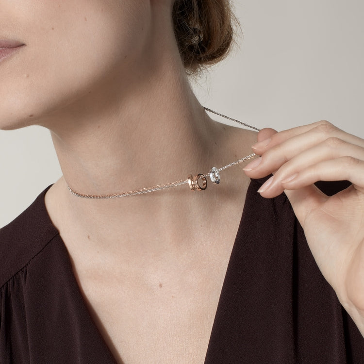 18K Gold Diamonds Cartier Love Necklace