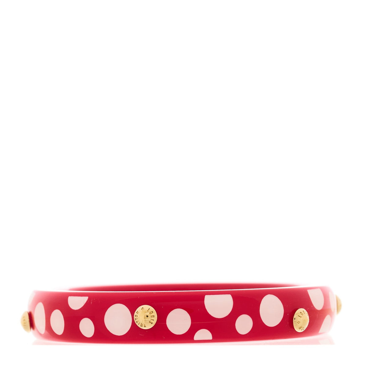 Kusama Infinity Dots Bangle PM Medium Red