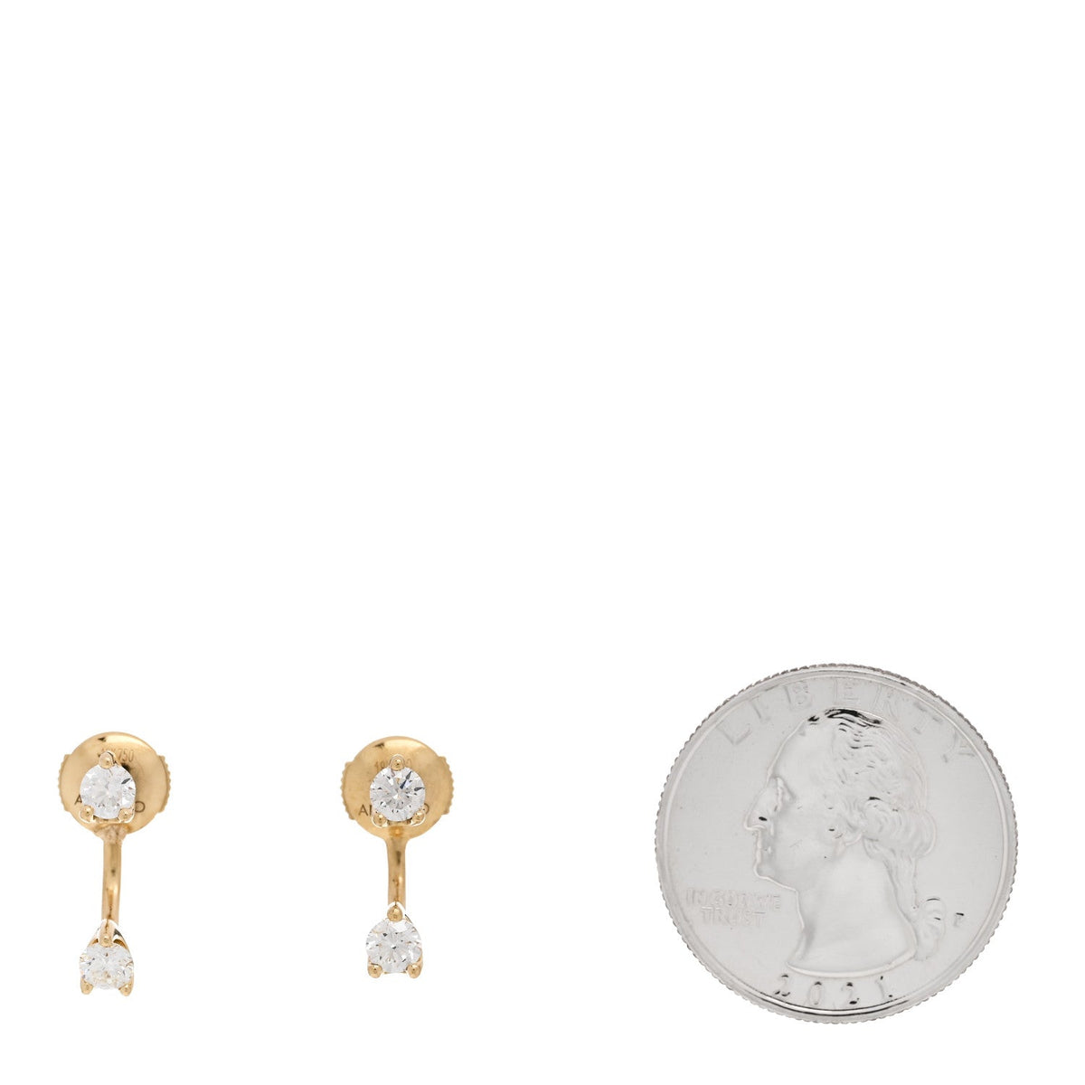 Anita Ko18K Yellow Gold Diamond Classic Round Orbit Earrings