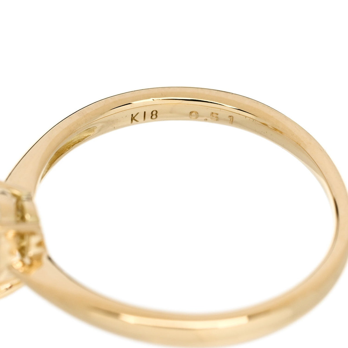 Parker & West 18K Yellow Gold Diamond .51ct Oval Cut Solitaire Ring 52 6