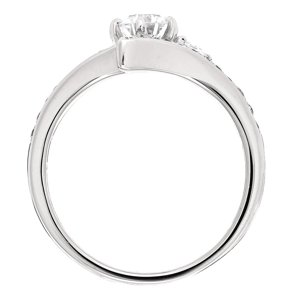 Parker & West by FASHIONPHILEPlatinum Diamond .50ctw Round Marquise Cut Pave Ring 53 6.5