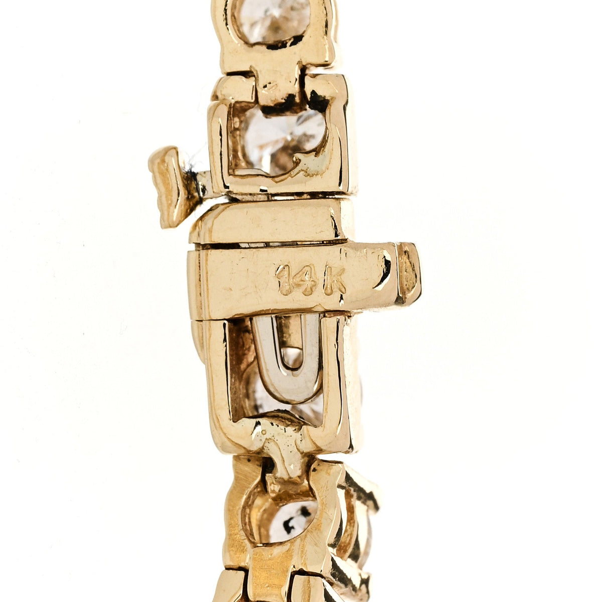 Parker & West 14K Yellow Gold Diamond 6.45ctw Tennis Bracelet