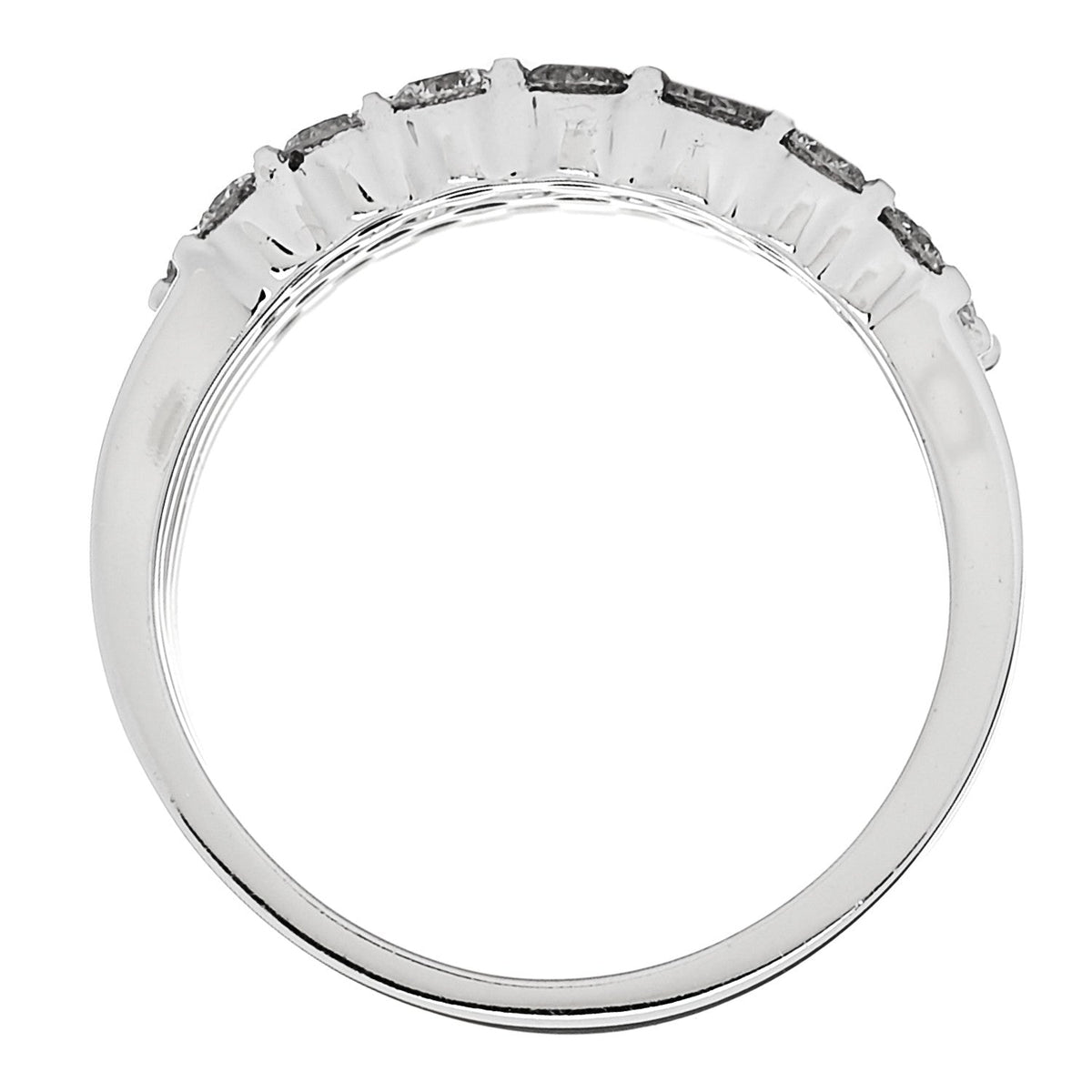 Parker & West by FASHIONPHILE14K White Gold Diamond 1.90ctw Five Row Band Ring 53 6.25