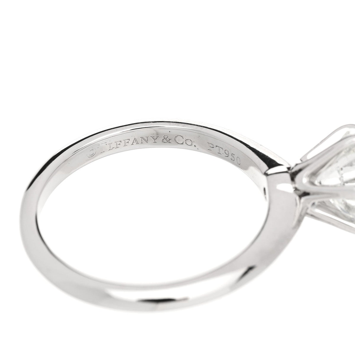 Platinum Diamond 1.42ct Solitaire Engagement Ring 51 5.75