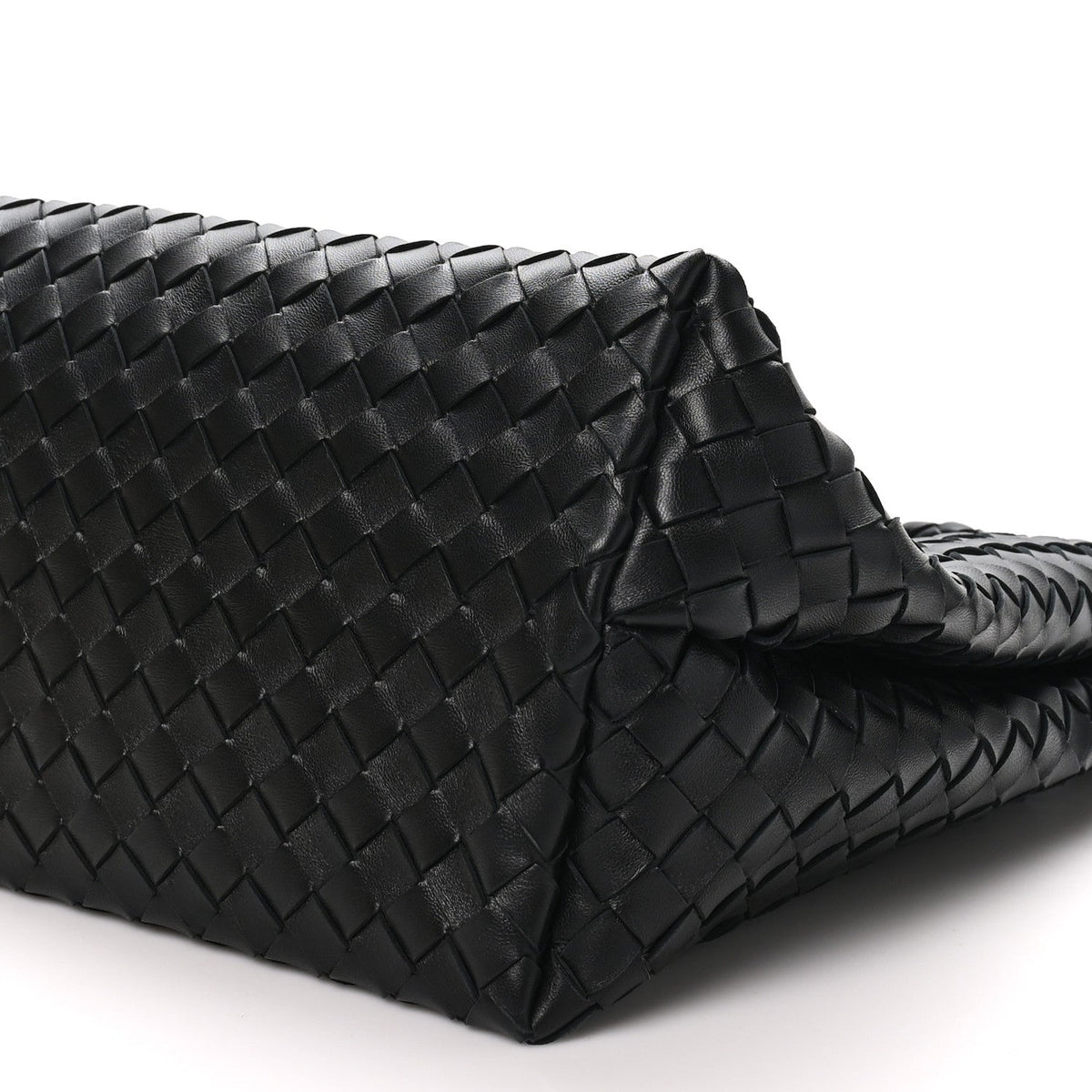 Bottega Veneta Nappa Intrecciato Large Andiamo Shoulder Bag Black
