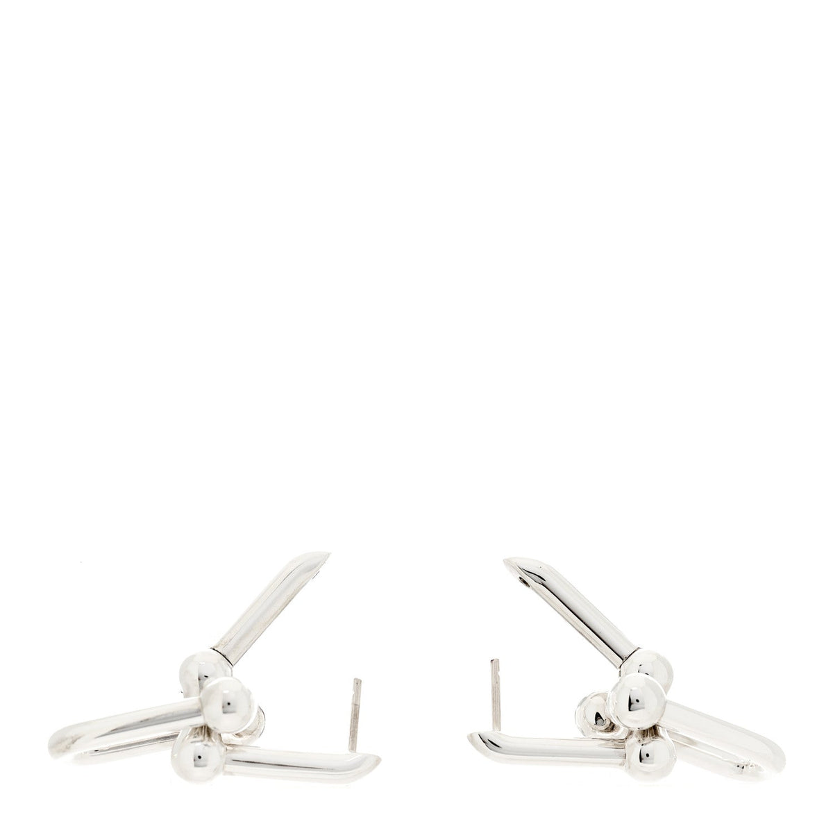 Tiffany Sterling Silver Large HardWear Link Earrings