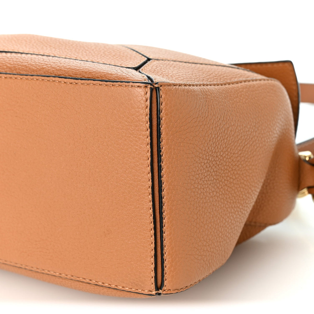 Loewe Grained Calfskin Small Puzzle Bag Tan