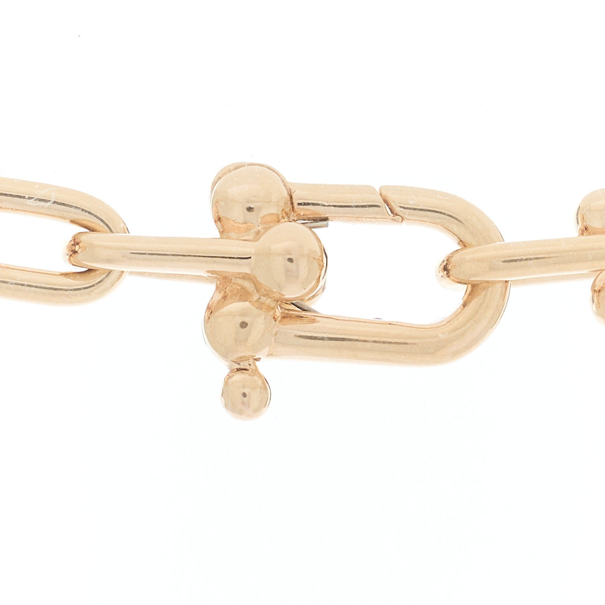 Tiffany 18K Rose Gold HardWear Link Necklace
