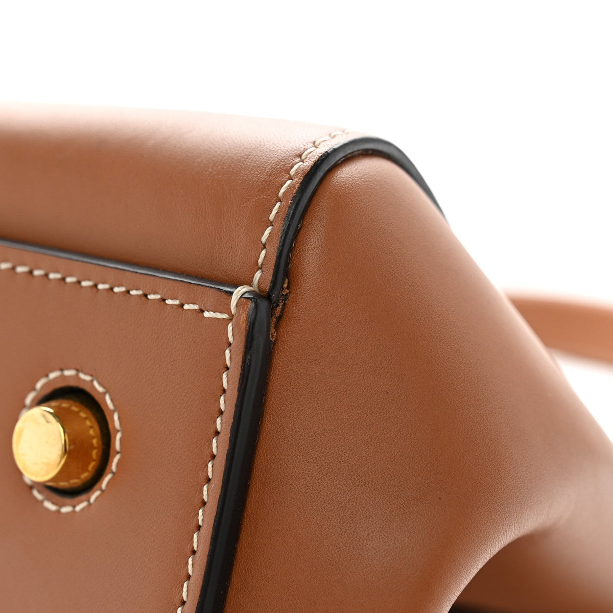 Celine Smooth Calfskin Medium Edge Shoulder Bag Camel