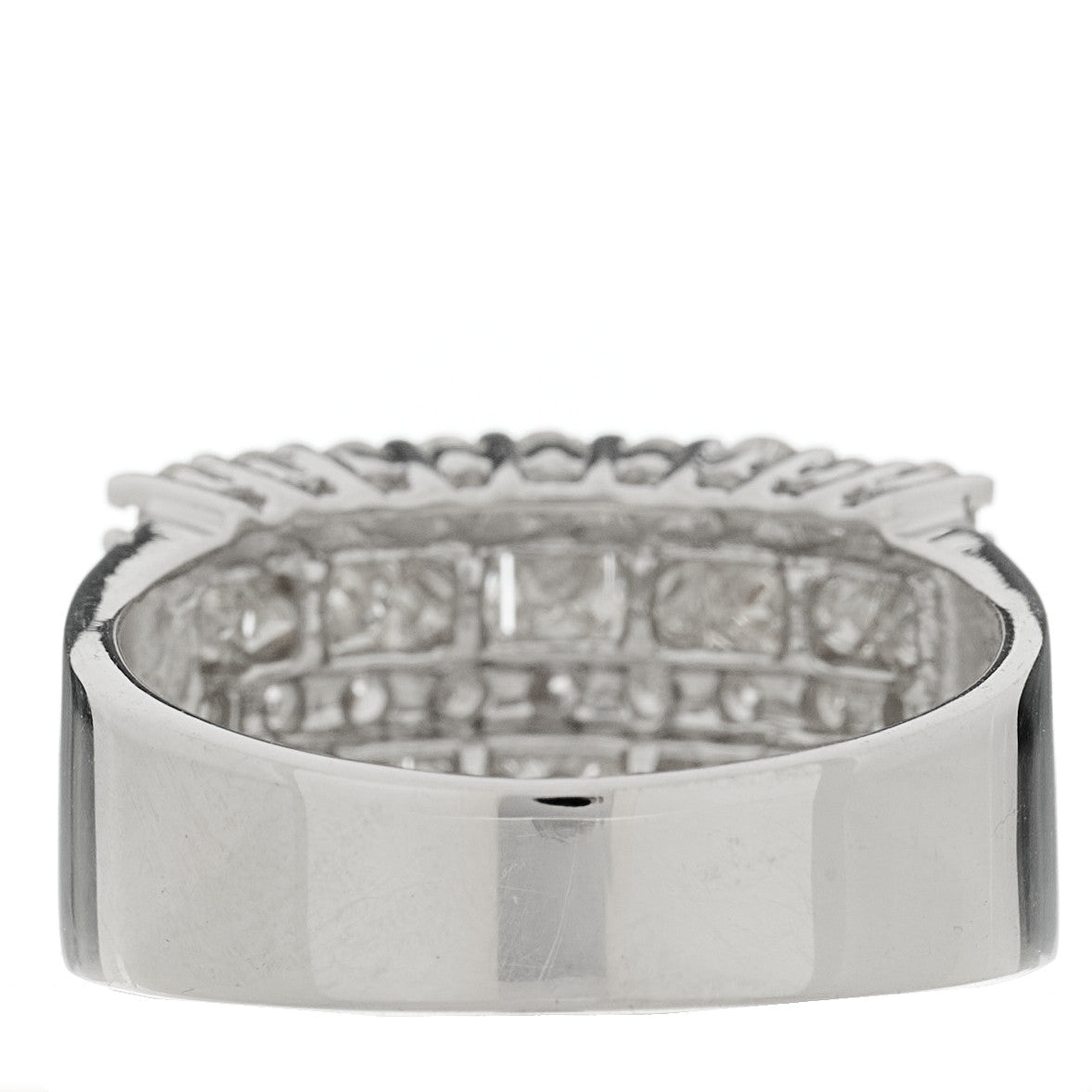Parker & West by FASHIONPHILE14K White Gold Diamond 1.71ctw Five Row Round Princess Cut Band Ring 54 7