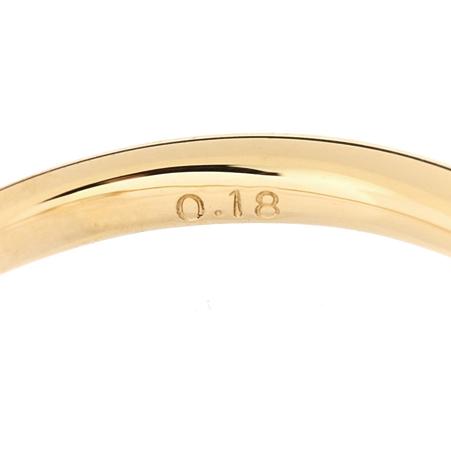 Parker & West by FASHIONPHILE18K Yellow Gold Diamond 1.00ct Cushion Cut Pave Band Engagement Ring 51 5.75