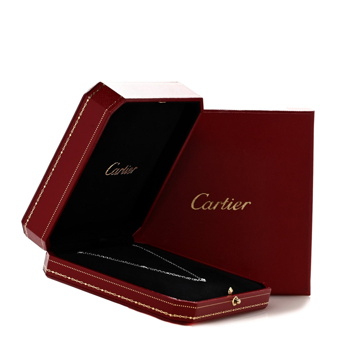 Cartier 18K White Gold Diamond SM D'Amour Pendant Necklace