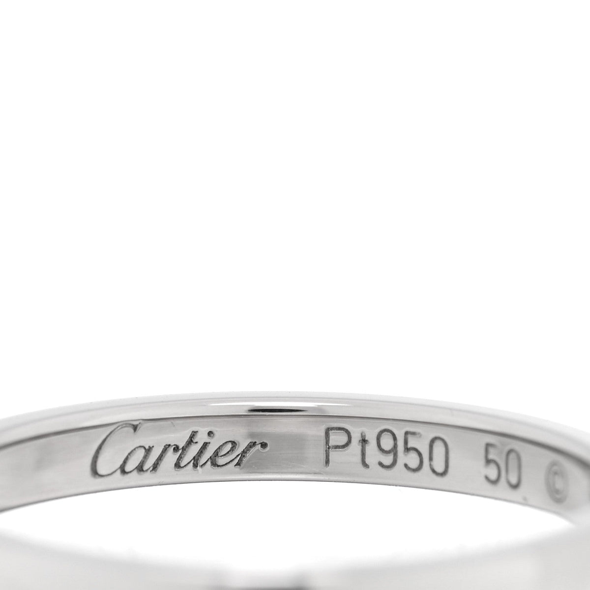 Platinum 2mm 1895 Wedding Band Ring 50 5.25
