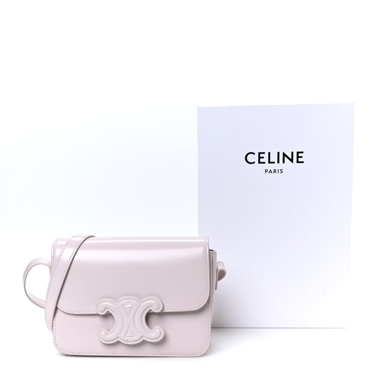 Celine Shiny Calfskin Teen Cuir Triomphe Poudre 1884357