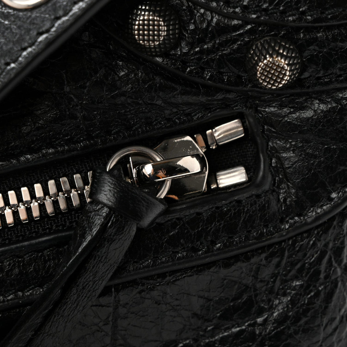 Balenciaga Agneau Arena XS Le Cagole Flap Bag Black 1984028