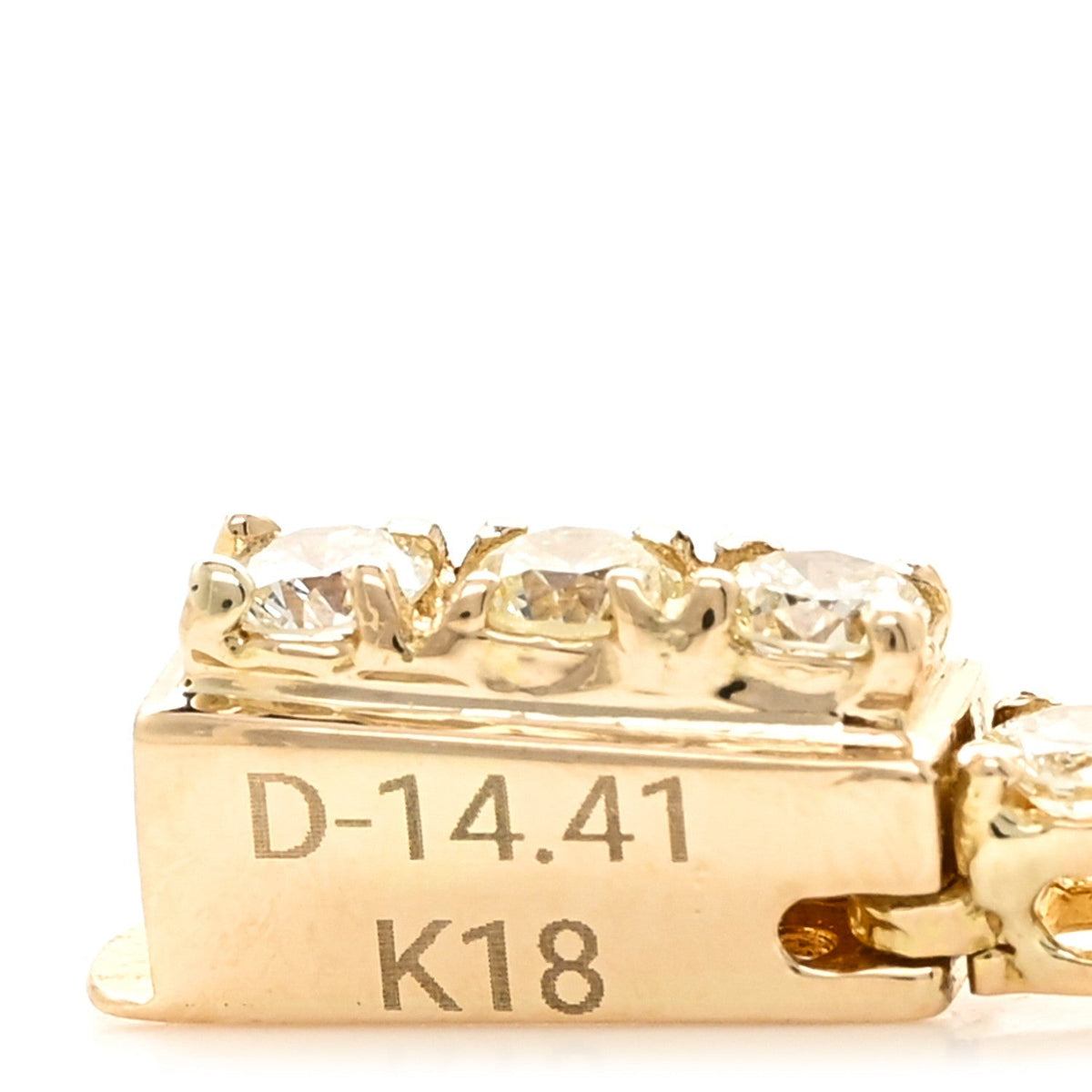 Parker & West 18K Yellow Gold Diamond 14.41ctw Tennis Necklace