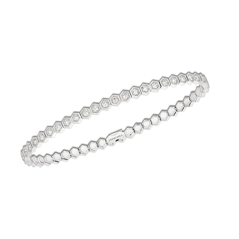 18K White Gold Diamond Chaumet Bee My Love Tennis Bracelet