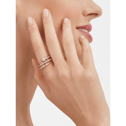 18K Gold Diamonds BVLGARI Serpenti Viper Ring