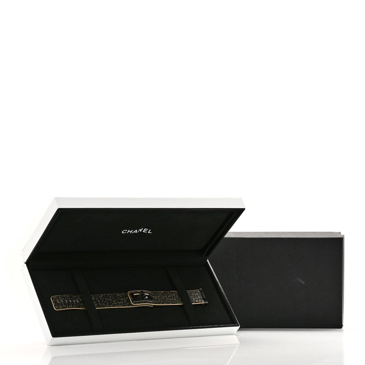 Chanel Stainless Steel Calfskin Diamond 25mm Code Coco Couture Watch Black