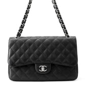 Classic Double Flap Bag Quilted Caviar Jumbo