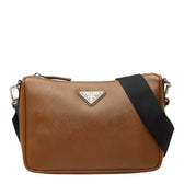 Re-Edition Zip Messenger Bag Saffiano Leather Small