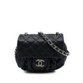 Chain Around Flap Bag Quilted Leather Small